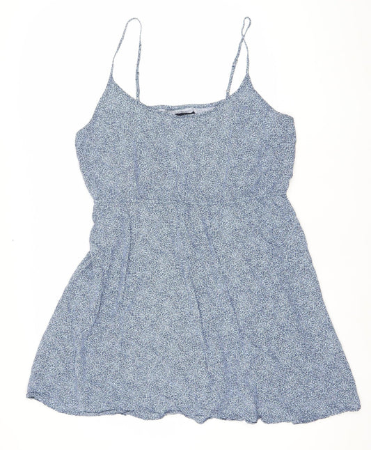 Gap Womens Blue Floral Slip Dress Size 18 Rayon Sleeveless Summer Wear