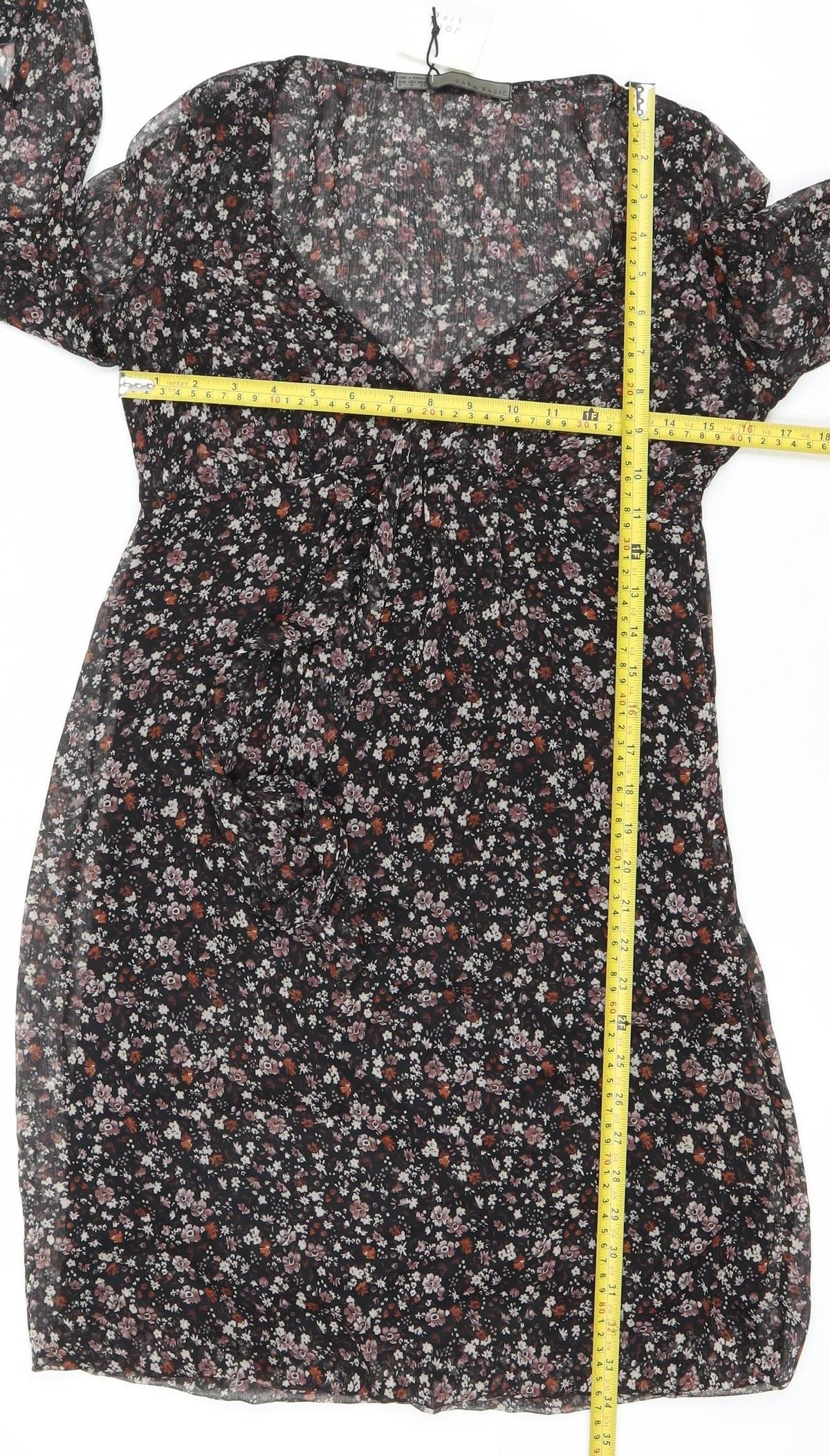 Zara Basic Women’s Multicoloured Floral Shift Dress Size S