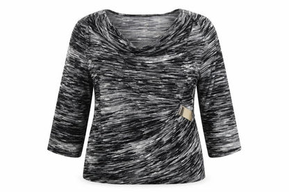 Womens UK Size XL Episode Black Basic Blouse