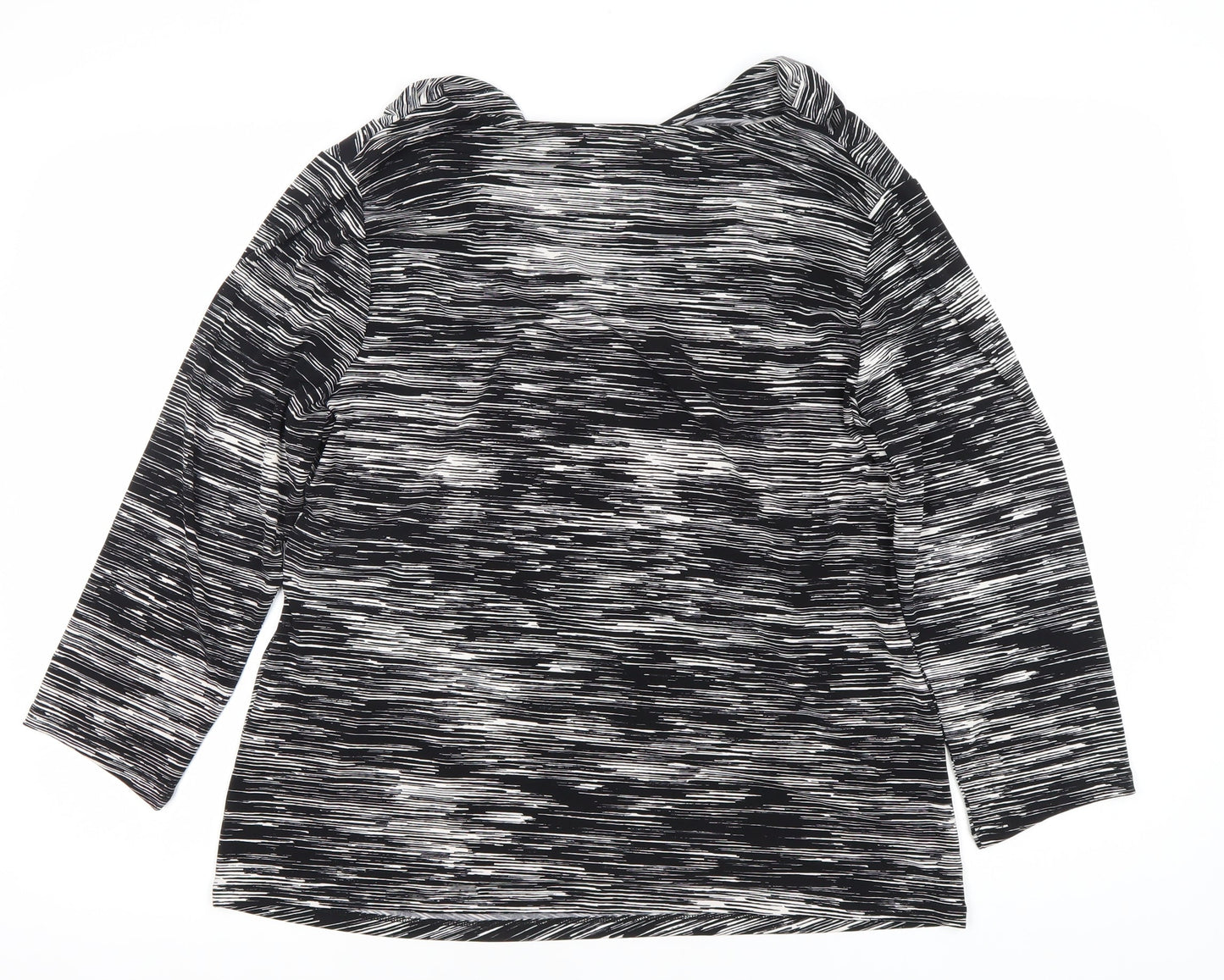 Womens UK Size XL Episode Black Basic Blouse