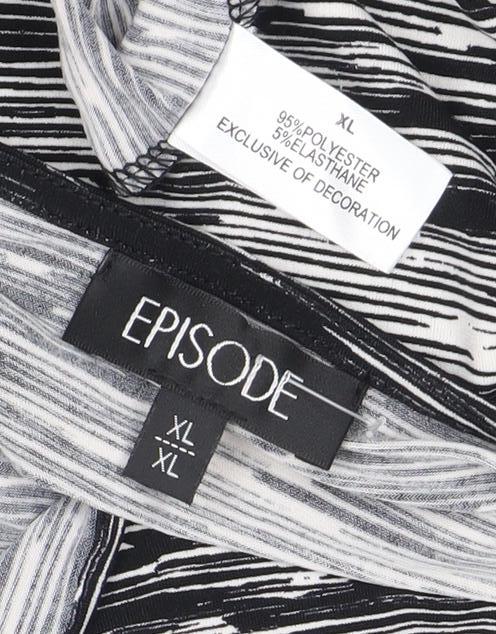 Womens UK Size XL Episode Black Basic Blouse