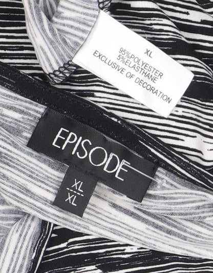 Womens UK Size XL Episode Black Basic Blouse