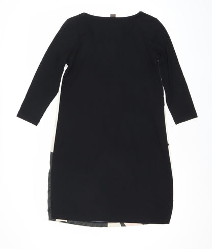Selection by S.Oliver Women's Multicoloured Shift Dress Size 10 Knee Length 3/4 Sleeve