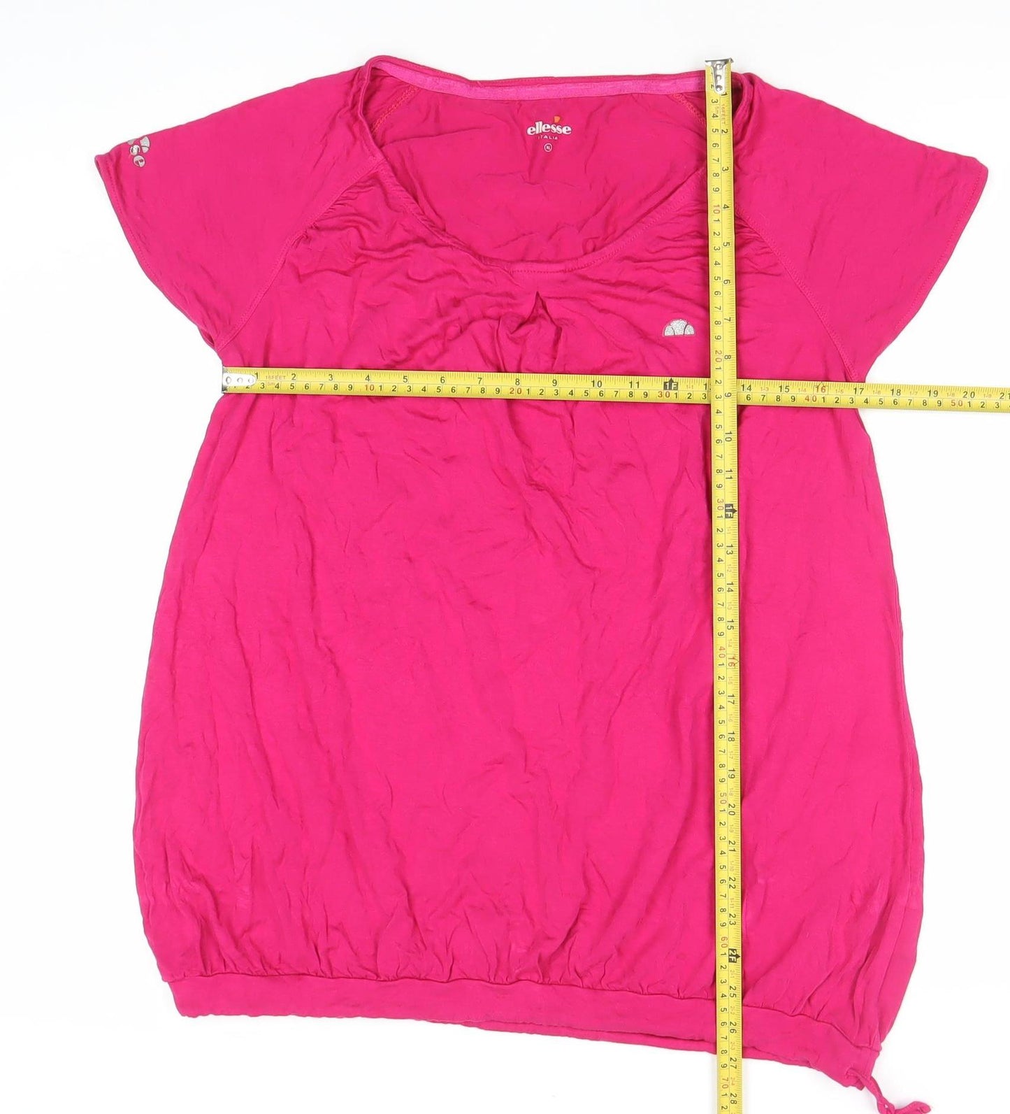Womens UK Size XL ellesse Pink Basic T-Shirt