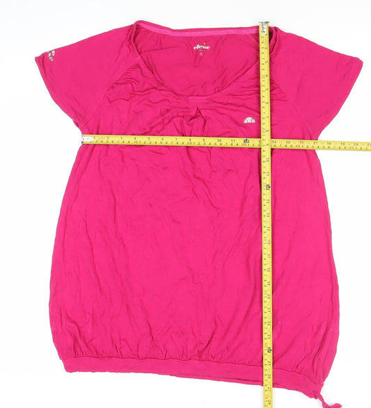 Womens UK Size XL ellesse Pink Basic T-Shirt