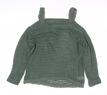 Womens UK Size 10 NEXT Green Pullover Jumper