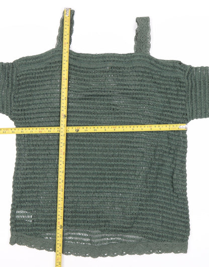 Womens UK Size 10 NEXT Green Pullover Jumper