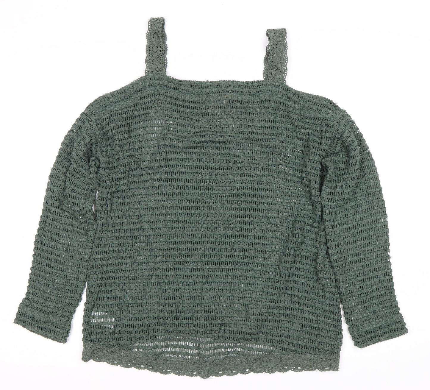 Womens UK Size 10 NEXT Green Pullover Jumper