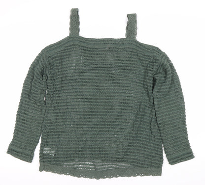 Womens UK Size 10 NEXT Green Pullover Jumper