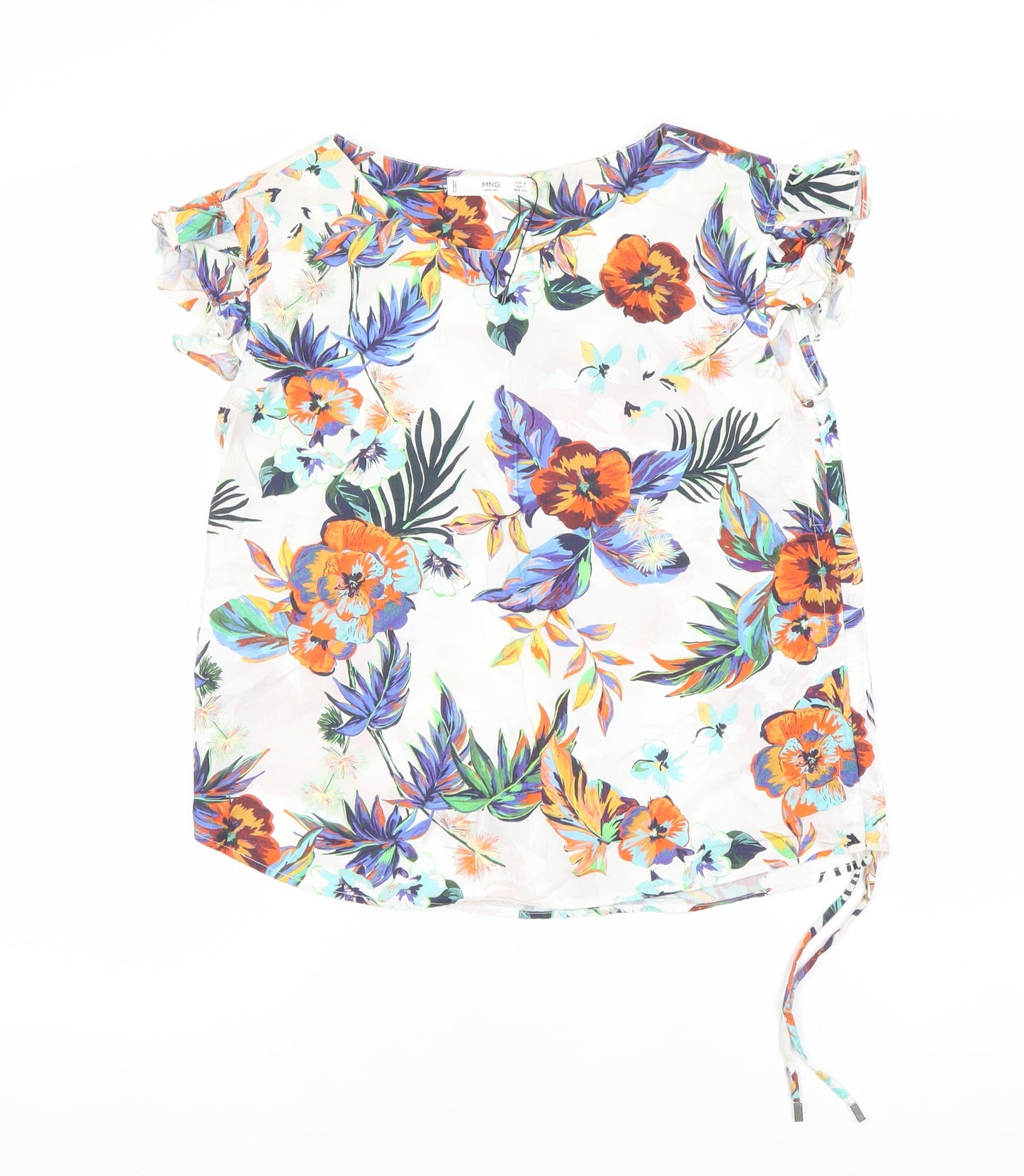 Womens UK Size 10 MNG Multicoloured Tunic Blouse