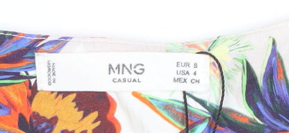 Womens UK Size 10 MNG Multicoloured Tunic Blouse