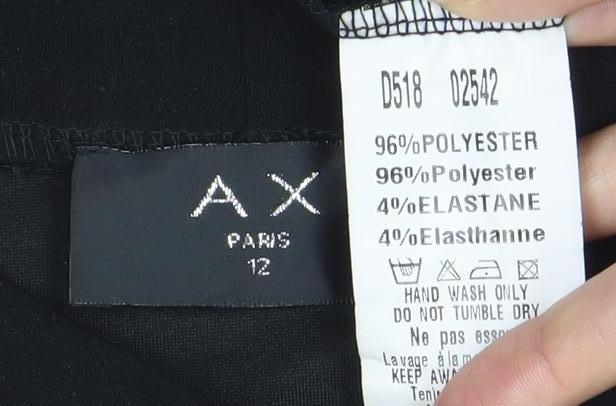 AX Paris Women’s Black Size 12 Sleeveless Shift Dress