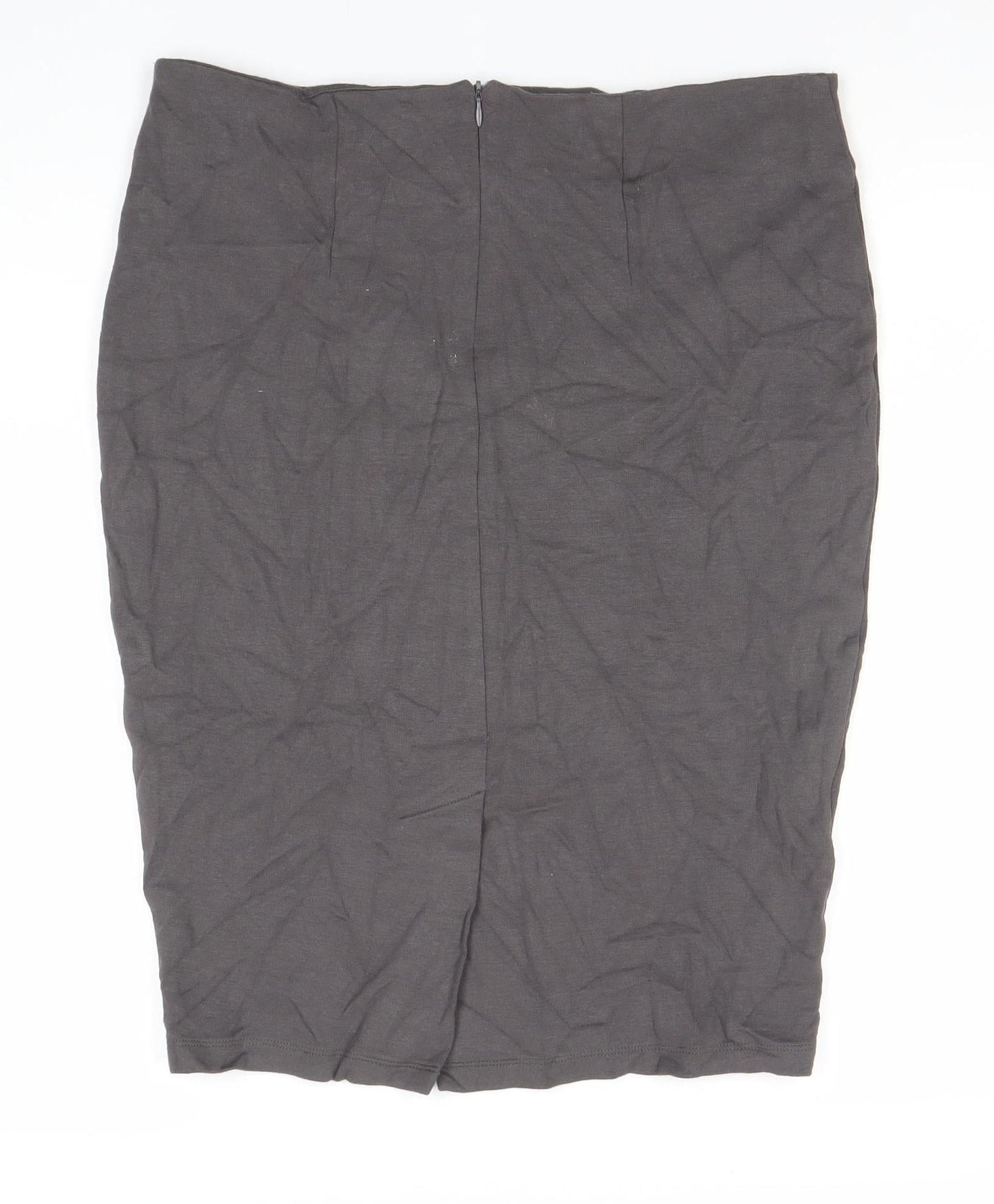 Kettlewell Women’s Grey L Pencil Skirt Stretch Knee Length