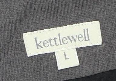 Kettlewell Women’s Grey L Pencil Skirt Stretch Knee Length