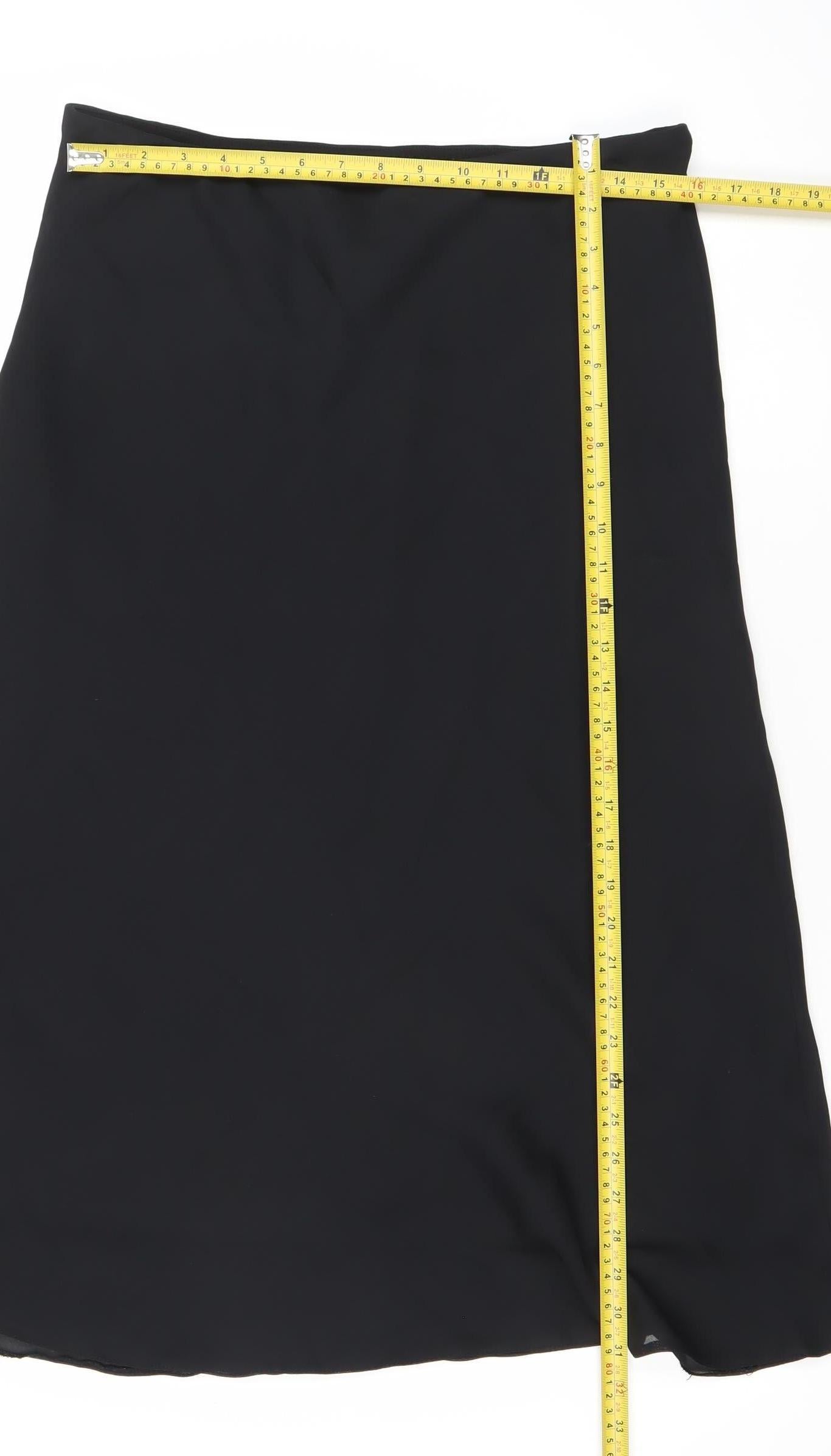 Berkertex Womens Black Size 18 Midi Pencil Skirt Lined