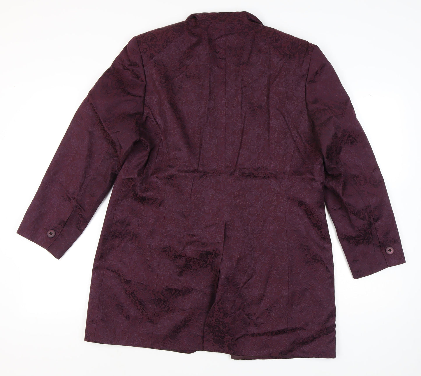 C&A Women Purple Jacquard Suit Jacket UK 18 Workwear Formal