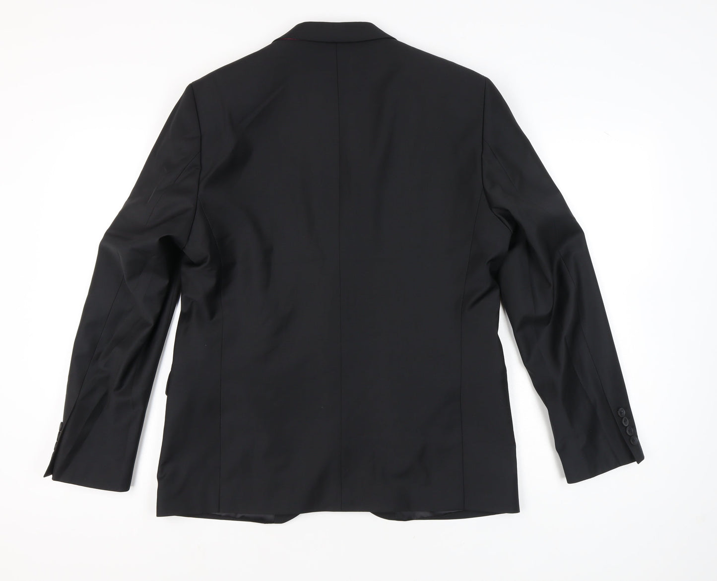 Jacamo Men Black 42R Regular Fit Blazer Jacket Wool Blend