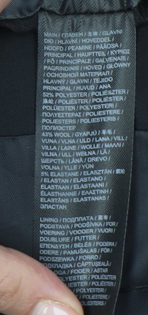 Jacamo Men Black 42R Regular Fit Blazer Jacket Wool Blend
