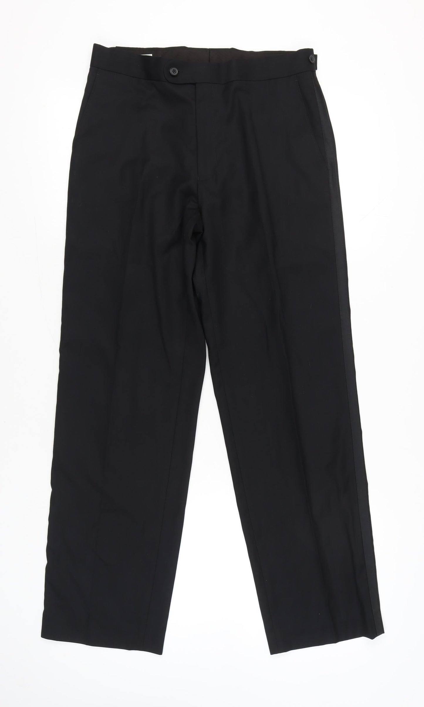 Taylor & Wright Men’s Black 32R Dress Pants Formal Trousers