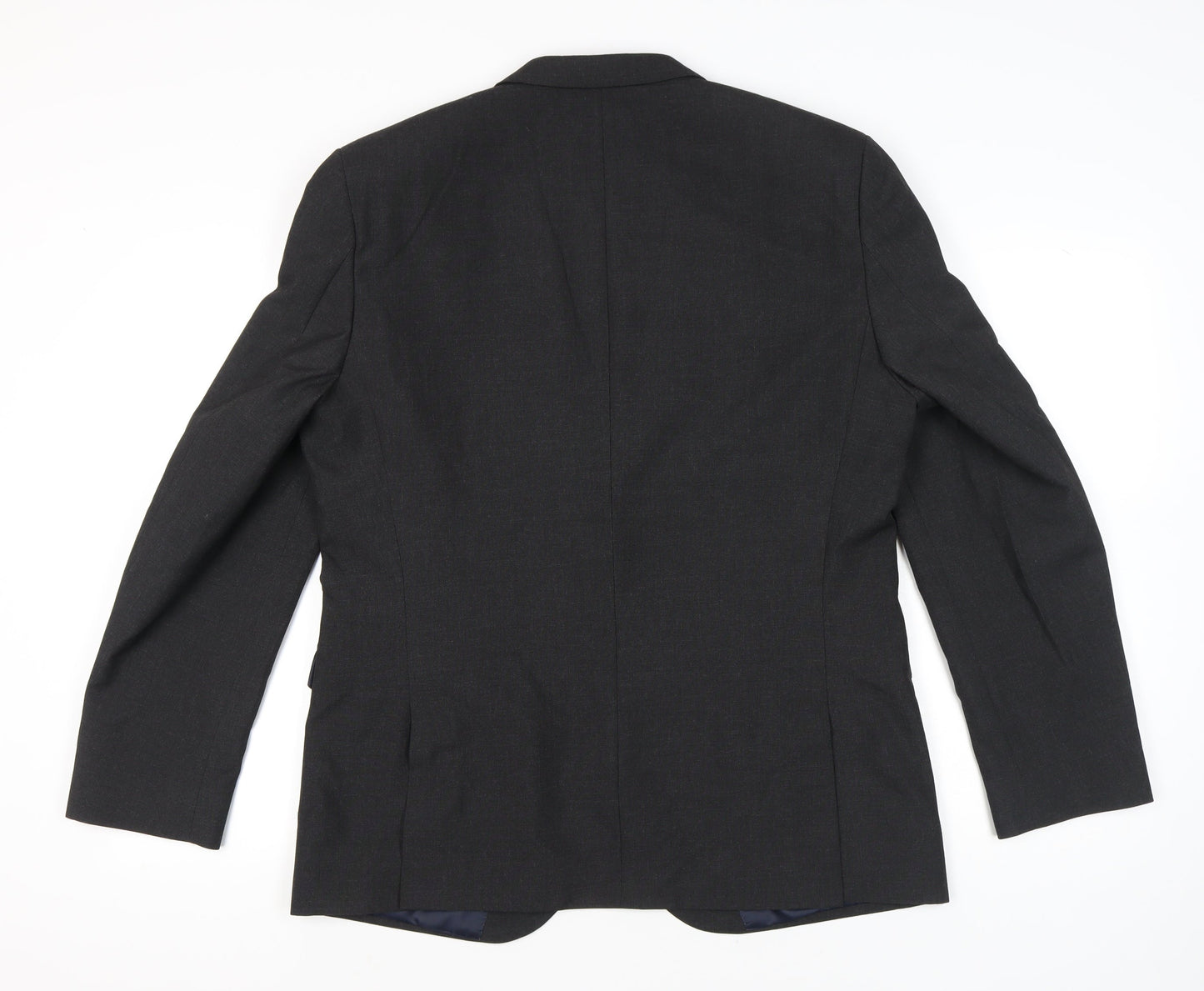Next Men’s Black Blazer Jacket 44” Chest Regular Fit Two-Button Formal