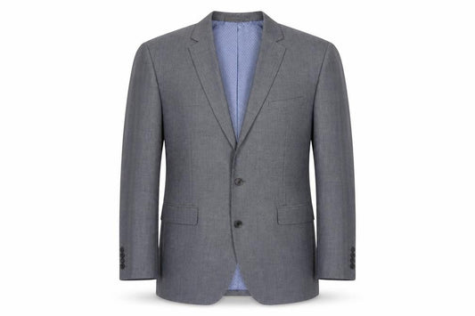 Primark Mens Grey Blazer Jacket Regular Fit Size 44R Smart Formal
