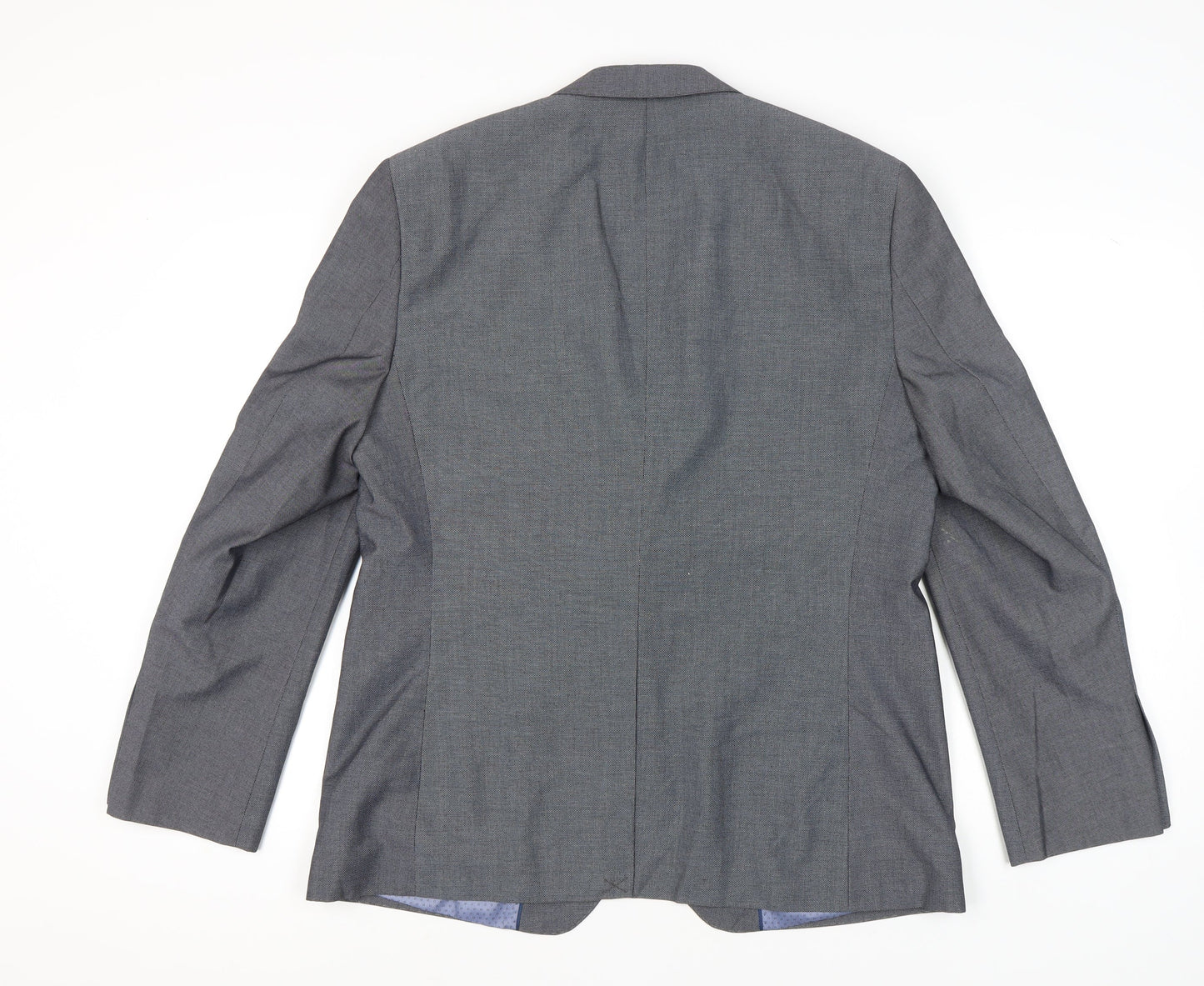 Primark Mens Grey Blazer Jacket Regular Fit Size 44R Smart Formal