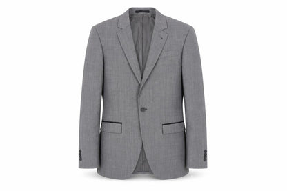 Topman Mens Grey Suit Jacket Blazer 36 Chest Classic Notch Lapel