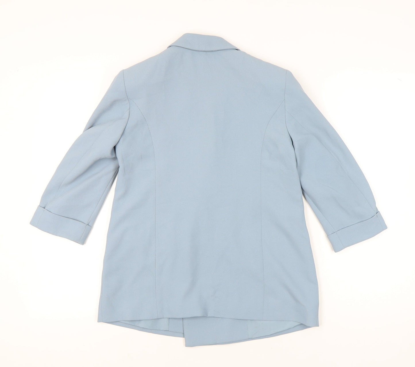 River Island Women Blue Petite Blazer Size 8 Double Breasted