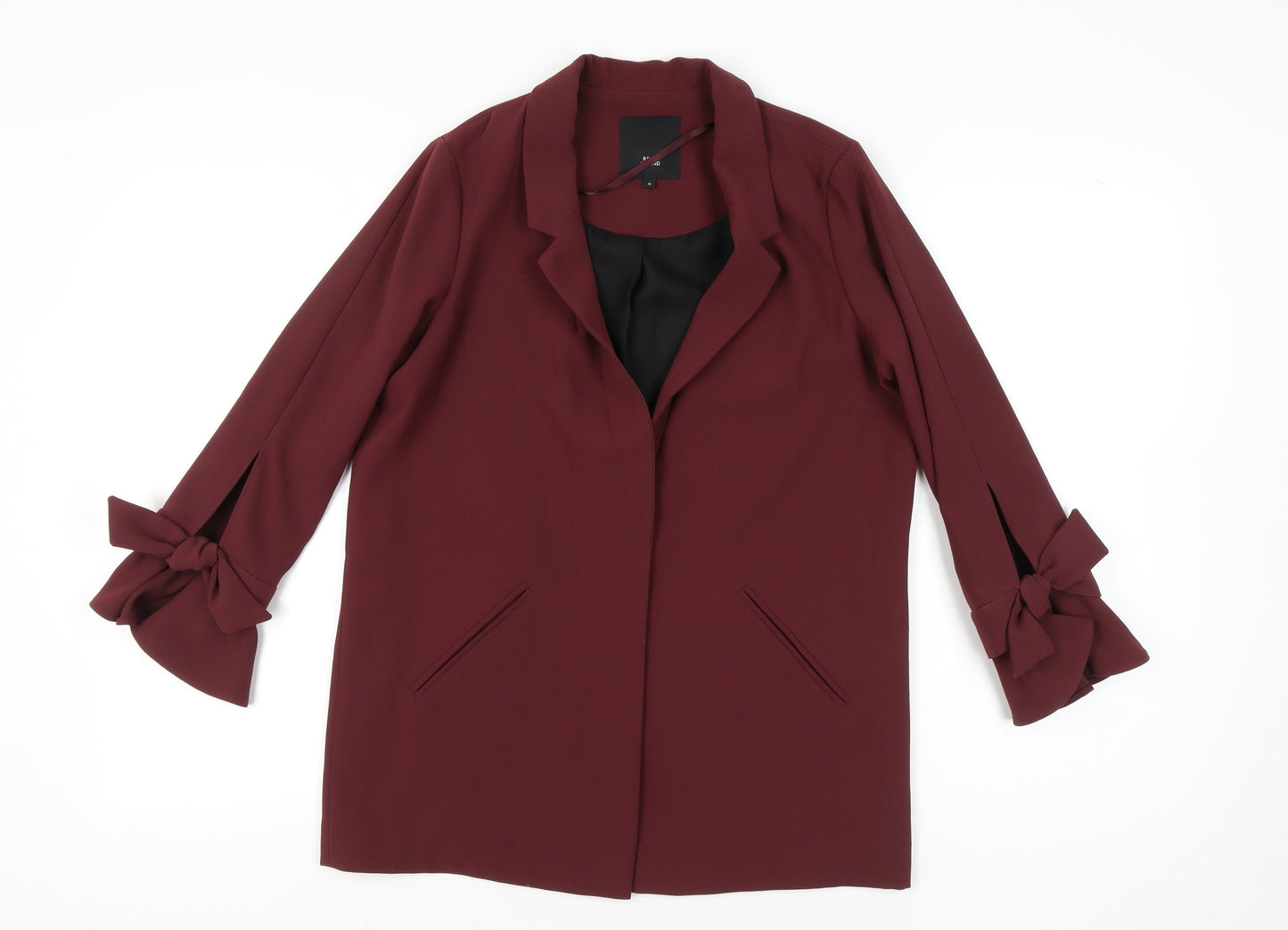 River Island Women Red Size 10 Blazer Mid Length Jacket