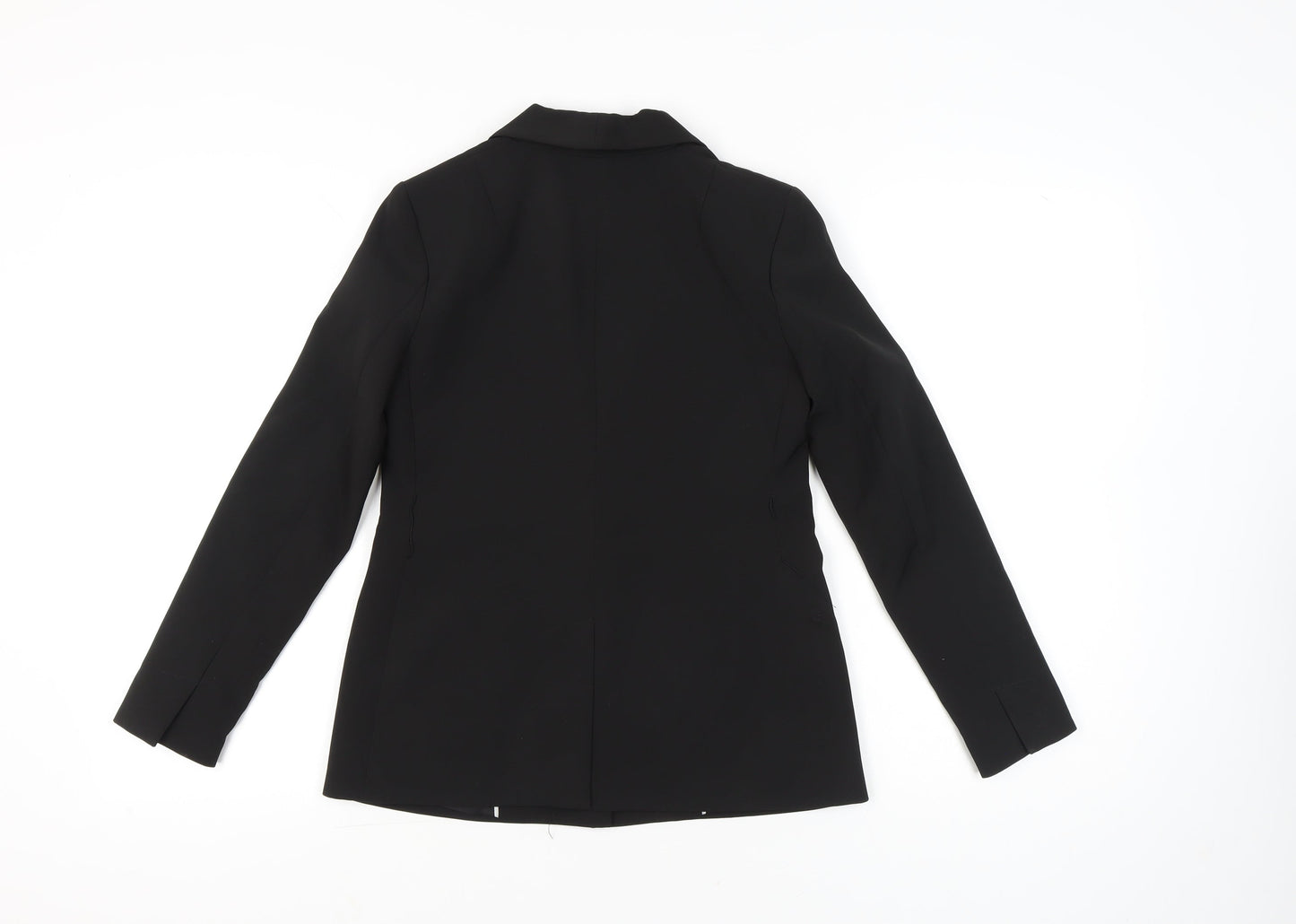 Banana Republic Women Black Petite 2XS Slim Fit One-Button Blazer