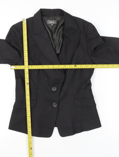 G2000 Womens Black Blazer Size 8 Tailored Work Jacket