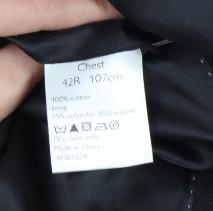 Mens UK Size 42 John Lewis Regular Black Suit Jacket