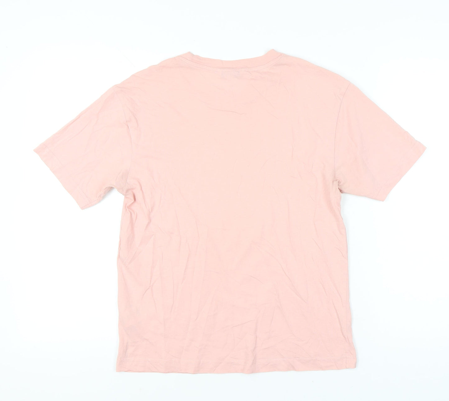 Womens UK Size XS Monki Pink Basic T-Shirt