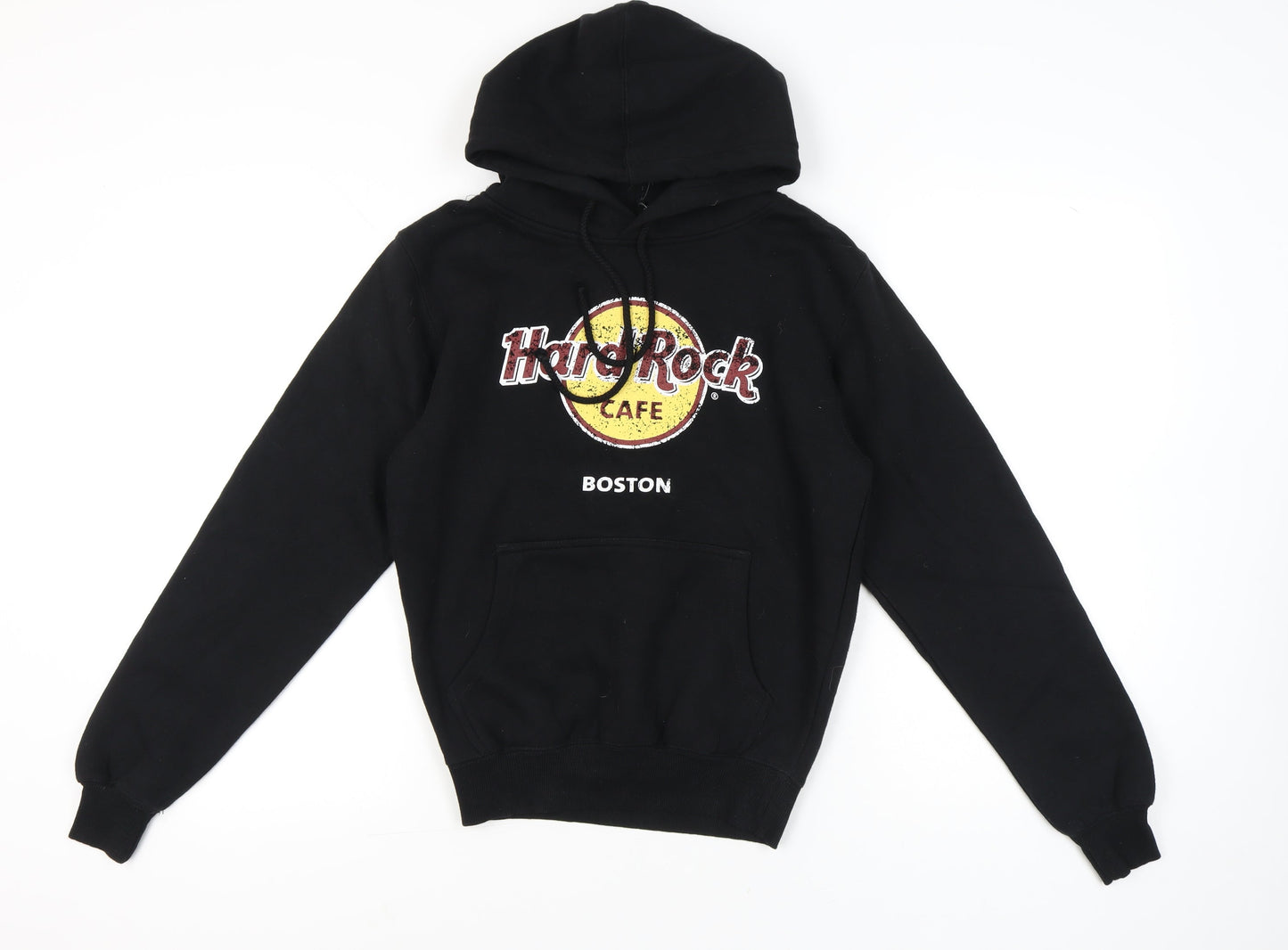 Womens UK Size S Hard Rock Cafe Black Pullover Hoodie