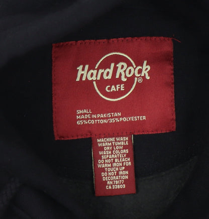Womens UK Size S Hard Rock Cafe Black Pullover Hoodie