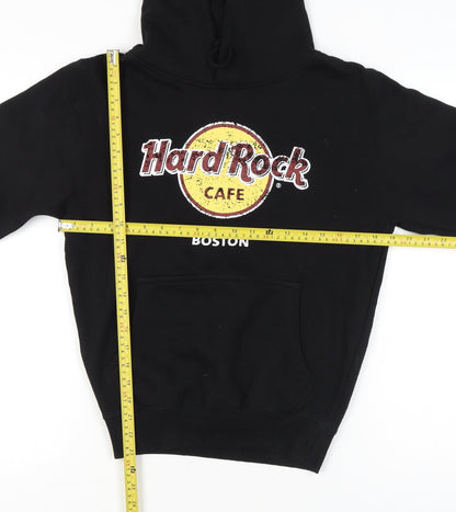 Womens UK Size S Hard Rock Cafe Black Pullover Hoodie