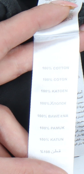 New Look Womens Black Graphic Mexico City T-Shirt Size 10