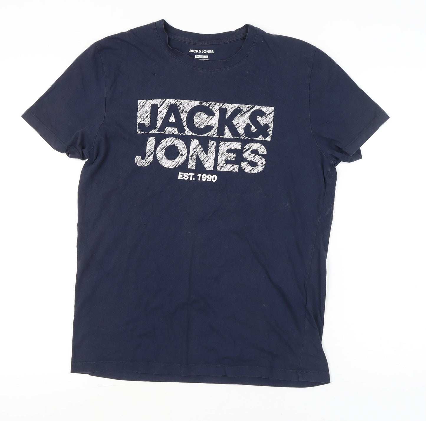 Mens UK Size L JACK & JONES Blue  T-Shirt