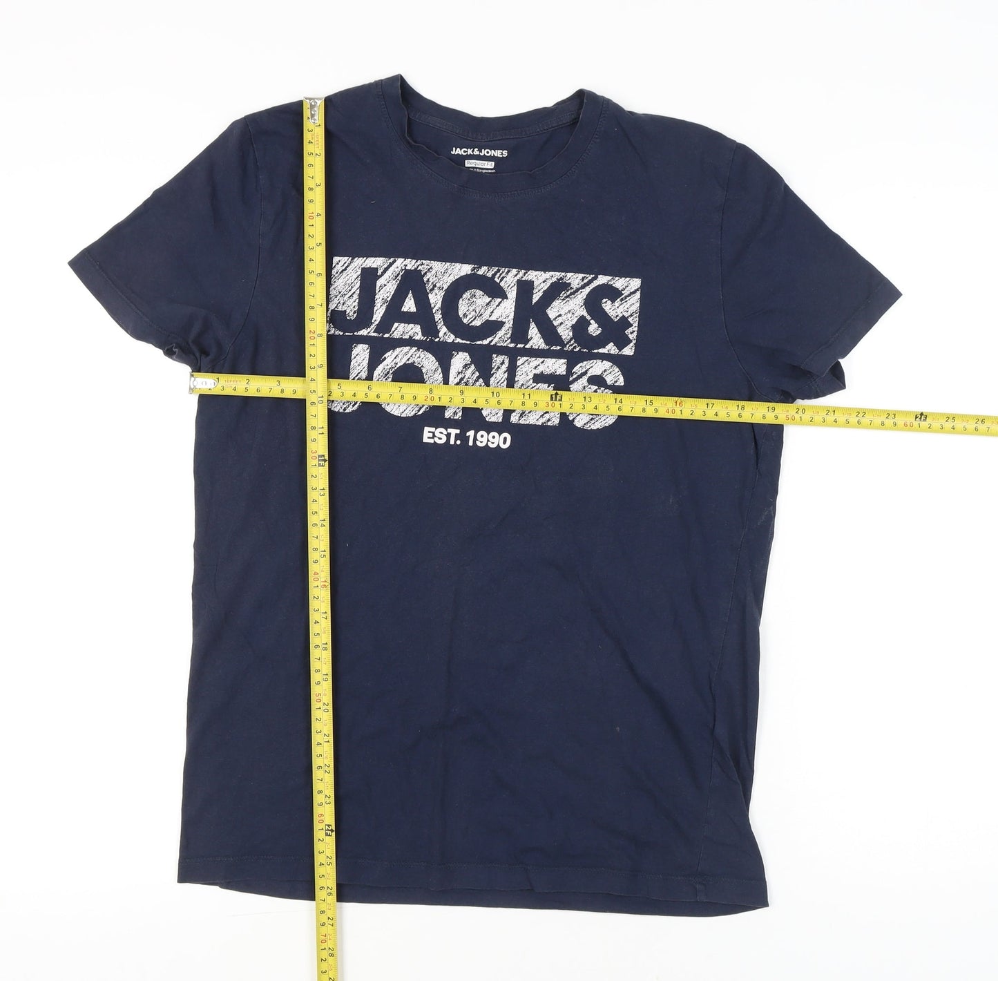 Mens UK Size L JACK & JONES Blue  T-Shirt