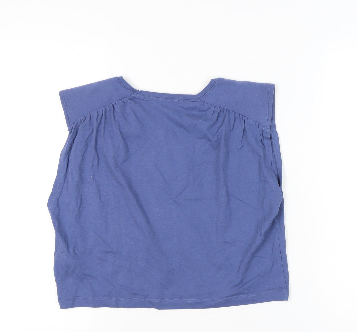 Womens UK Size S Zara Blue Basic Blouse