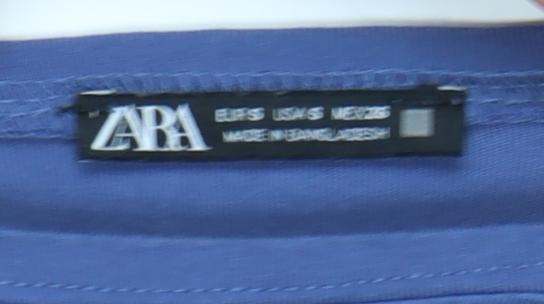 Womens UK Size S Zara Blue Basic Blouse