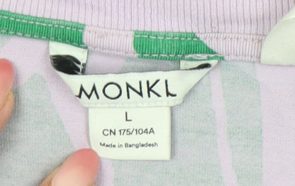 Womens UK Size L Monki Green Cropped T-Shirt
