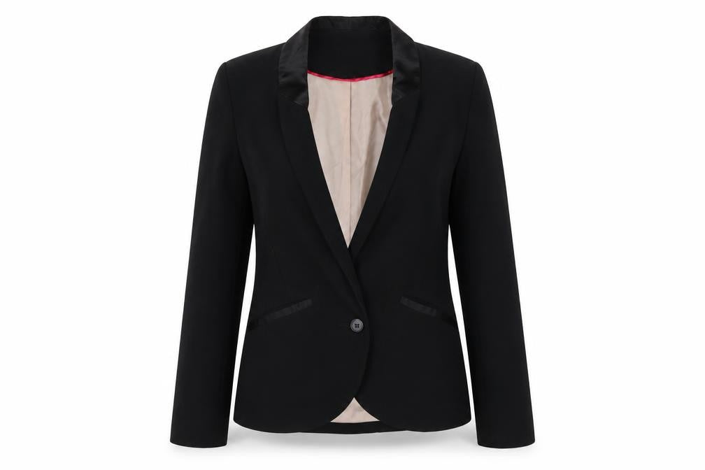 Womens UK Size 8 Oasis Regular Black Blazer