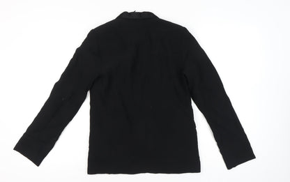 Oasis Women’s Black Blazer Size 8 Shawl Lapel One Button Jacket