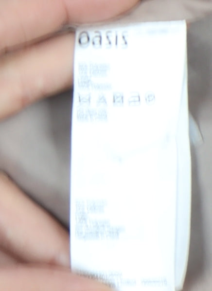 Oasis Women’s Black Blazer Size 8 Shawl Lapel One Button Jacket