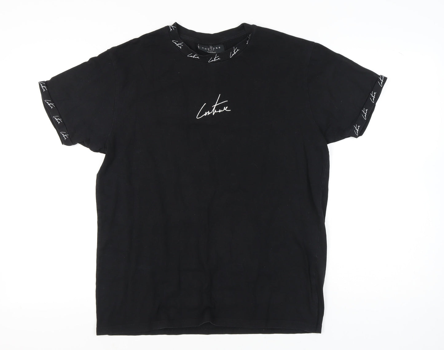 The Couture Club Men's Black L Short Sleeve Logo T-Shirt