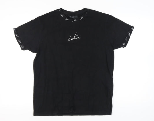 The Couture Club Men's Black L Short Sleeve Logo T-Shirt