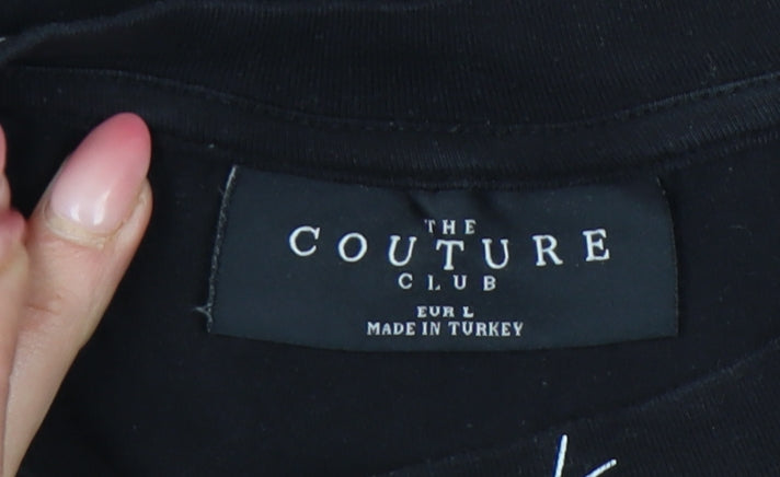 The Couture Club Men's Black L Short Sleeve Logo T-Shirt