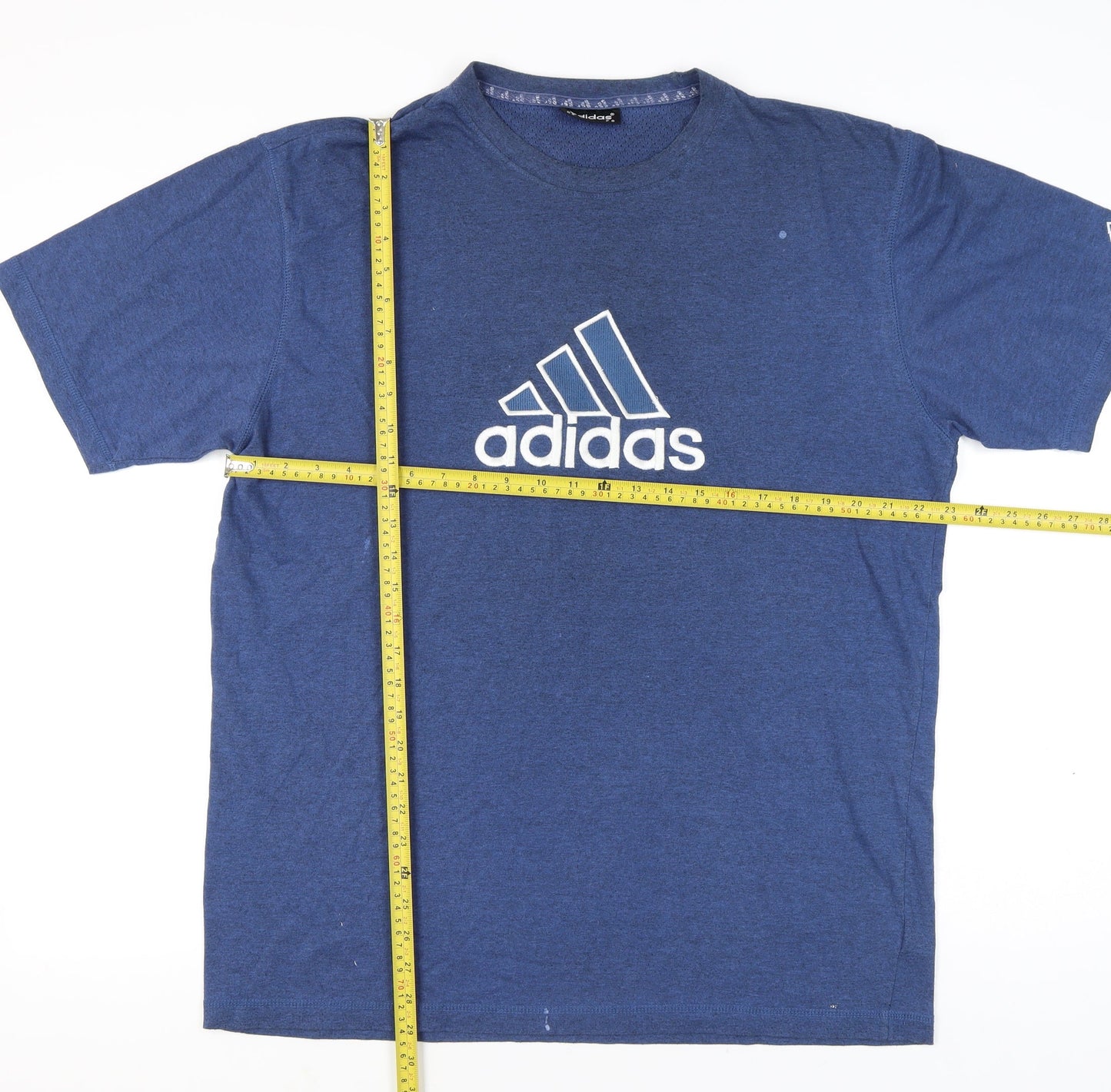 Mens UK Size L adidas Blue  T-Shirt