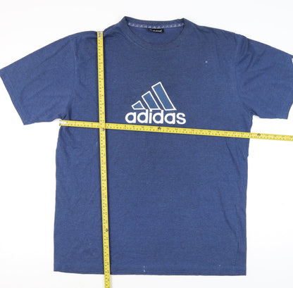 Mens UK Size L adidas Blue  T-Shirt